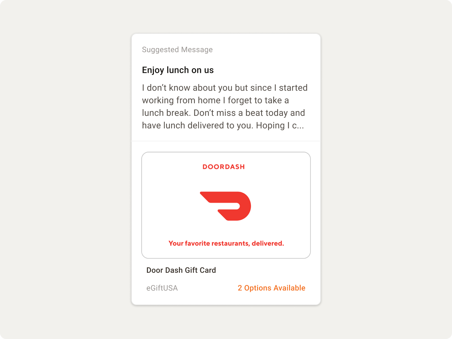 Play card variations and the final interactive card